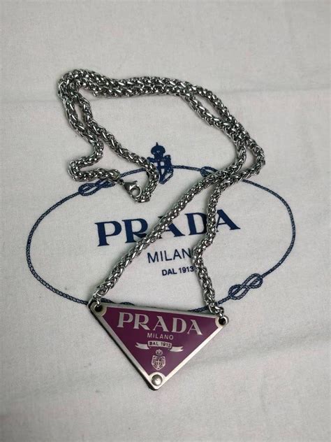 prada chain for men|etsy Prada necklace.